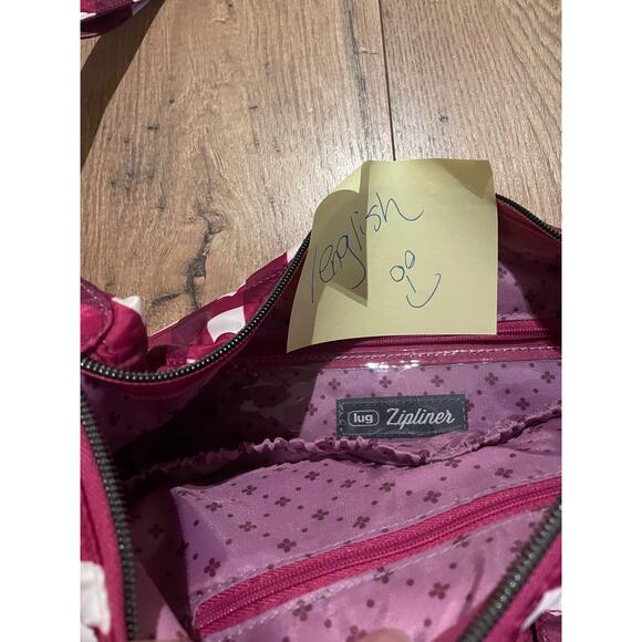 Lug Zipliner 2 Convertible Hobo Bag NWOT mustard gingham Disney bag $90 retail - Picture 8 of 8